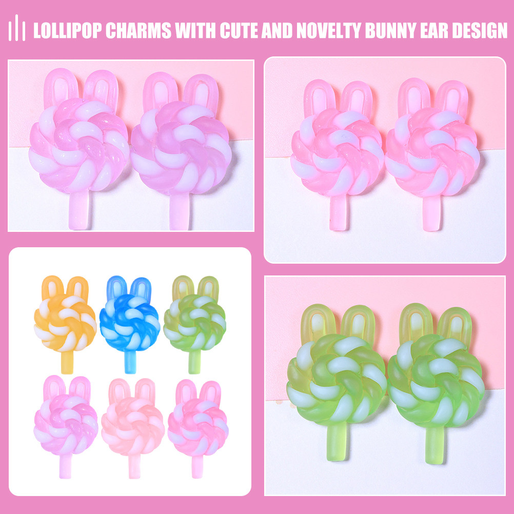 24Pcs Cute Cartoon Lollipop Ch - Resin Crafts Diy review and price