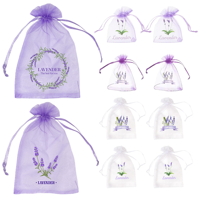 20Pcs Lavender Pattern Drawstr - Dried Flower Bulk review and price