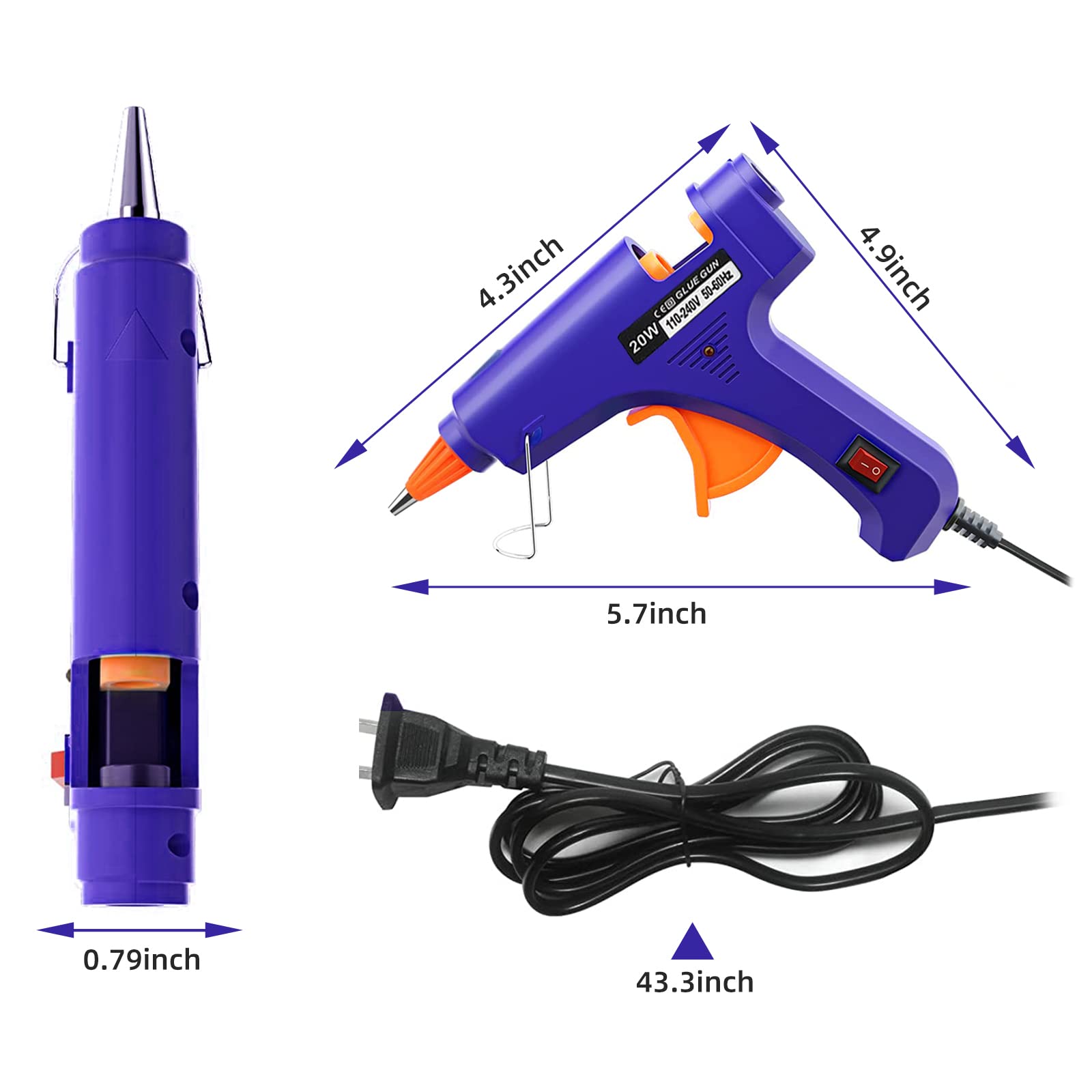 20W Hot Melt Glue Gun Househol - Heat Gun Small review and price